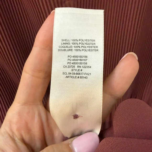 Wilfred Daydreamer Midi Dress Ashy Rose Size Small Aritzia #85140 - Picture 9 of 10